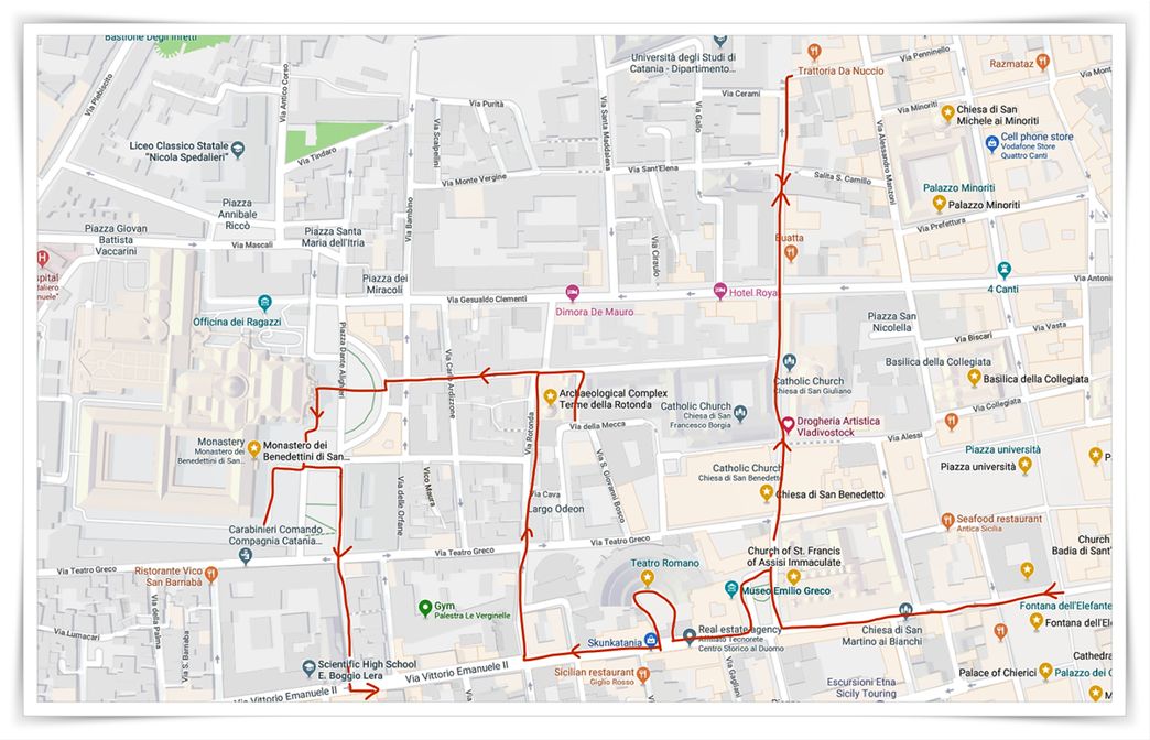 Via Vittorio Emanuele II walk - West of Duomo.