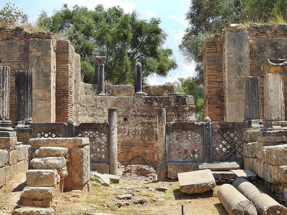 Ruins of a Byzantine basilica.