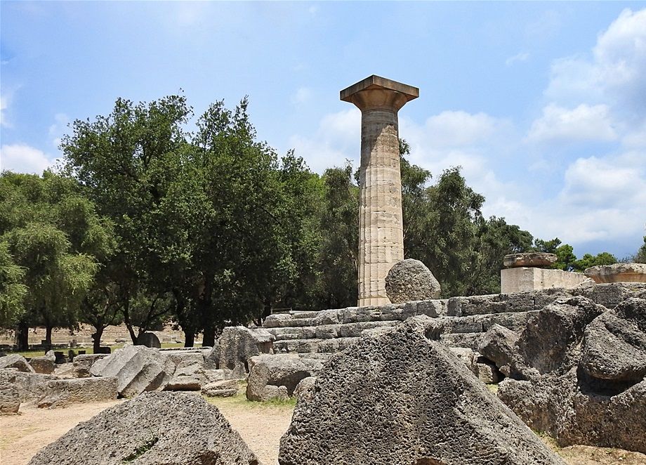 The western part of the Temple of Zeus.