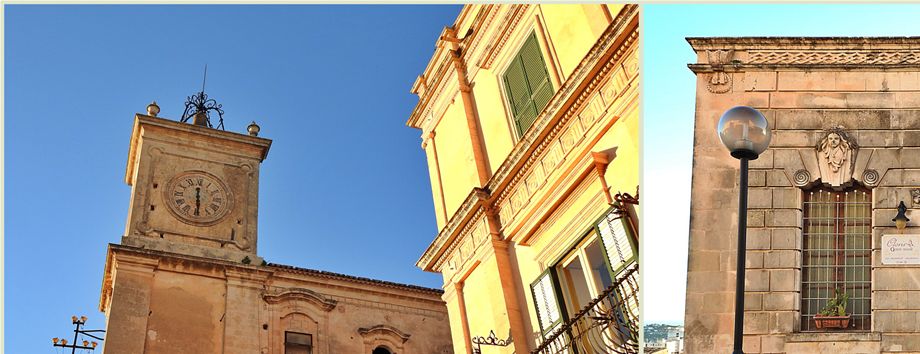 Palazzo Impellizzeri di San Giacomo on Via Simone Impellizzeri (left). An art deco building on Via Mariannina Coffa (right).