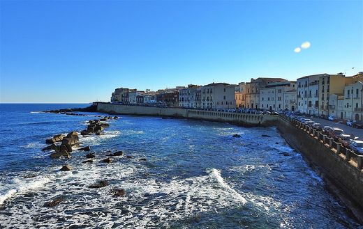 The east coast of Ortygia (Ionian Sea).