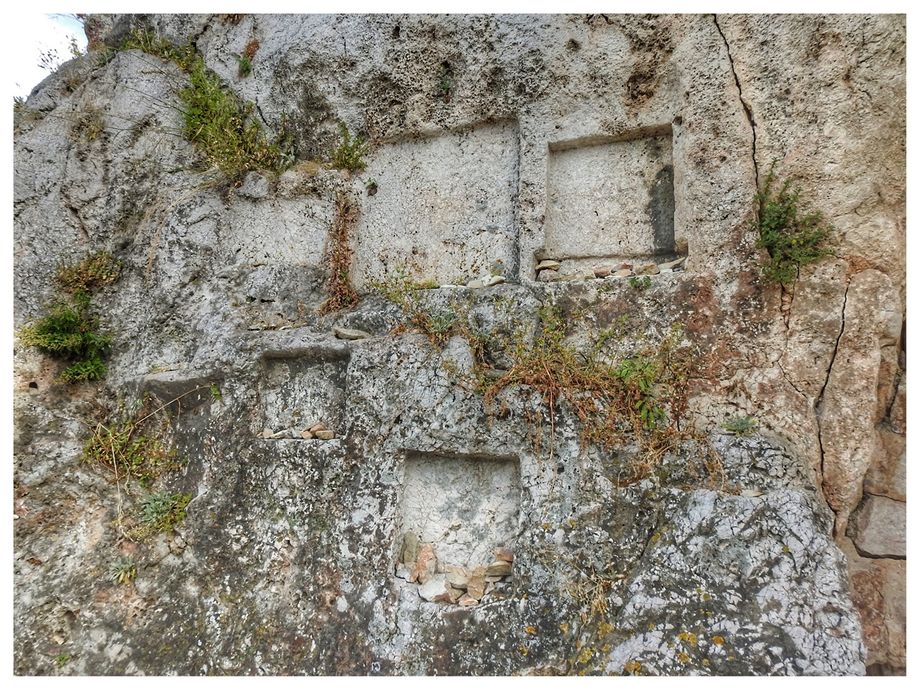 Evidence for other shrines is provided by numerous rock-cut niches for the dedication and display of offerings to deities.