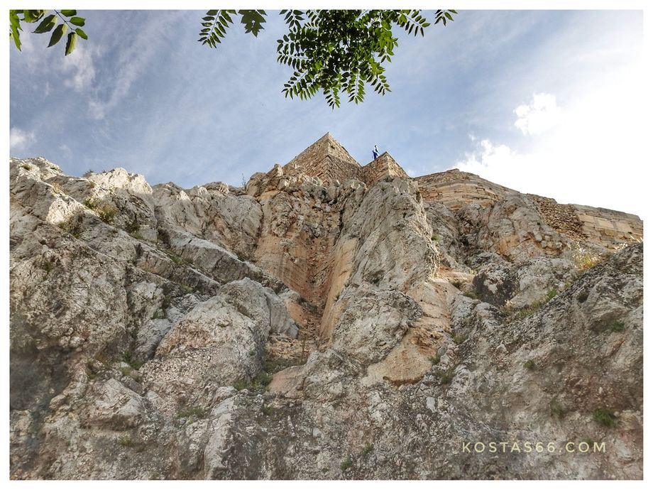 The north walls of the sacred rock.