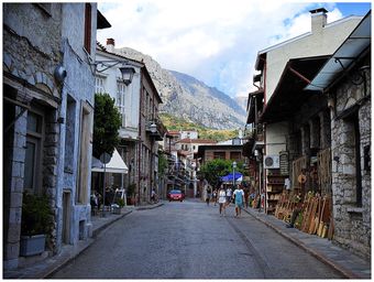 The main road of Arachova.