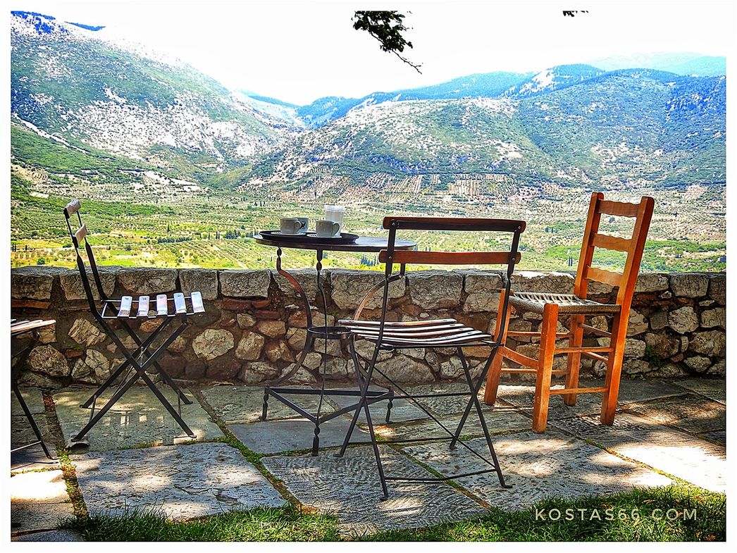 The view from the cafe.