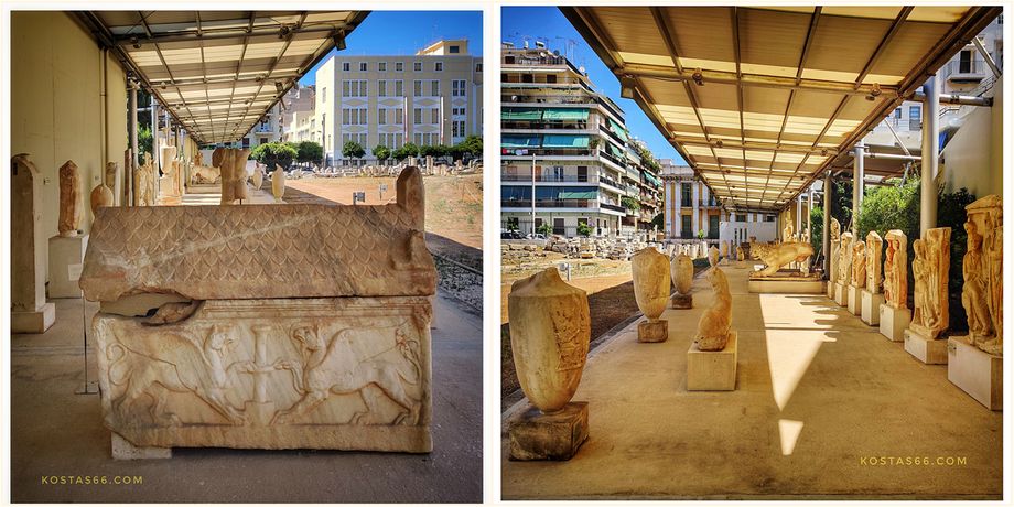 The open-air exhibition of sculptures.