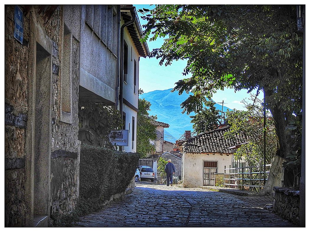 Typical street in old town.