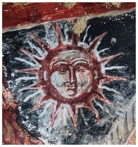 The sun painted at the little 