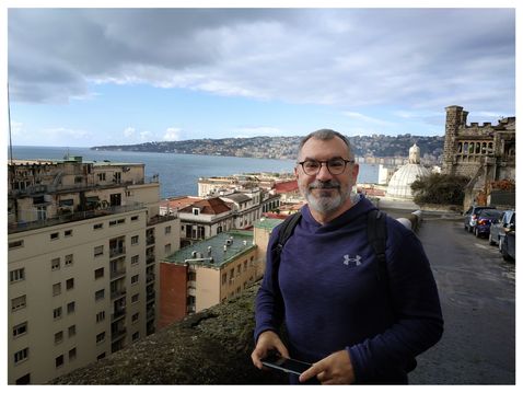 Me at the top of Pizzofalcone Hill.