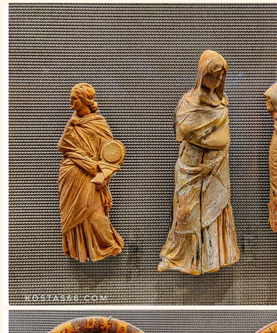 Ceramic exhibits located in the big first floor room.