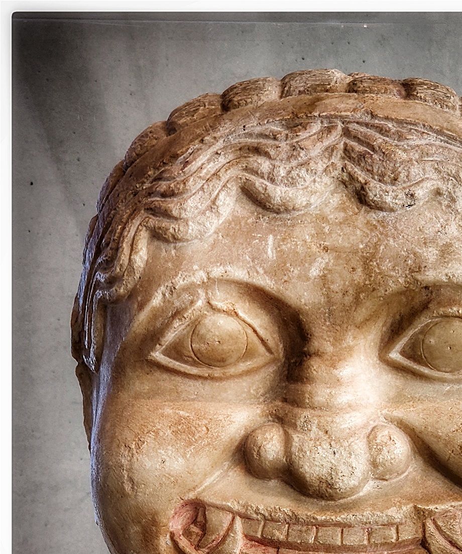 Gorgon from the roof akroterion of the Hekatompedon temple (circa 570 B.C).