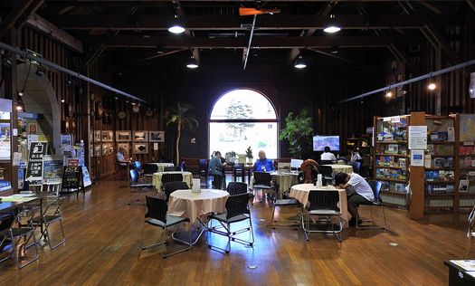The Canal Plaza Tourist Information Center.