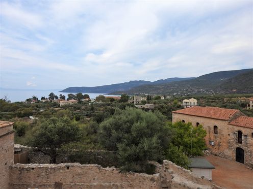 The view from Mourtzinos Tower towards the sea.