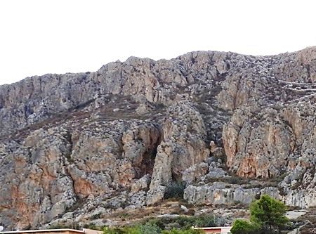 The Gerolimenas pebbled beach.
