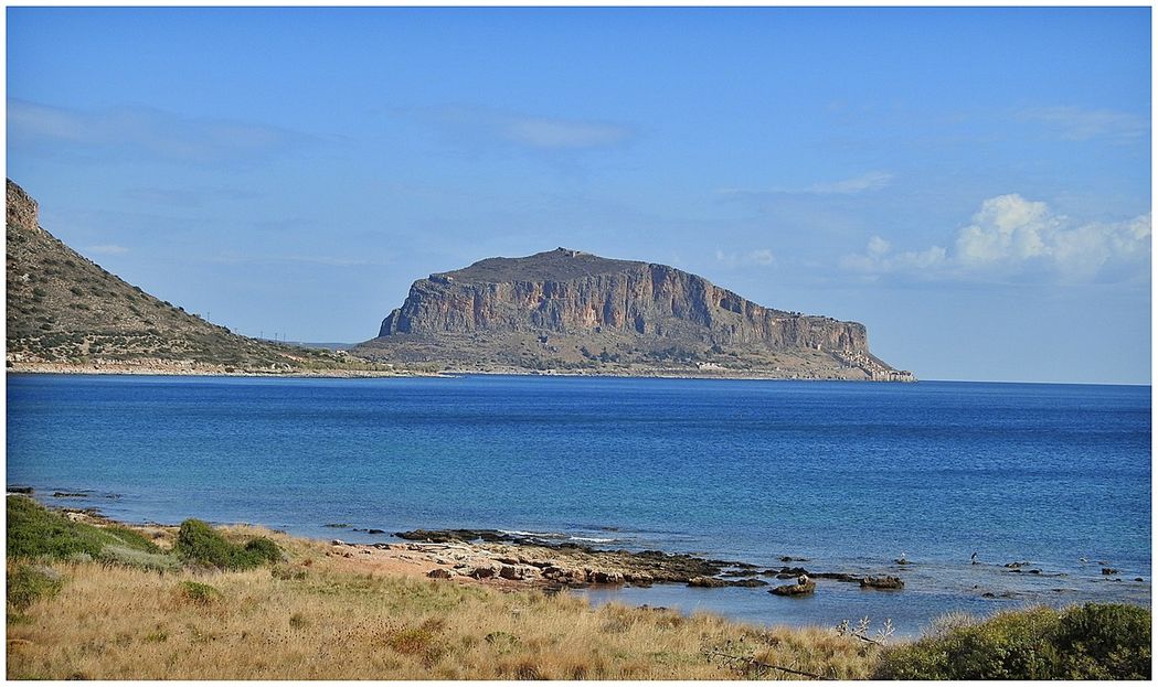 The view of Monemvasia island from my hotel windows.