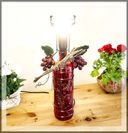 Kunstvolle Tischlampe für Weinliebhaber