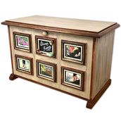 SCHUHTRUHE SHABBY KUNST