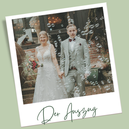 Kreative-trau-m-zeremonie - Trauung - Auszug - Hochzeit - Seifenblasen