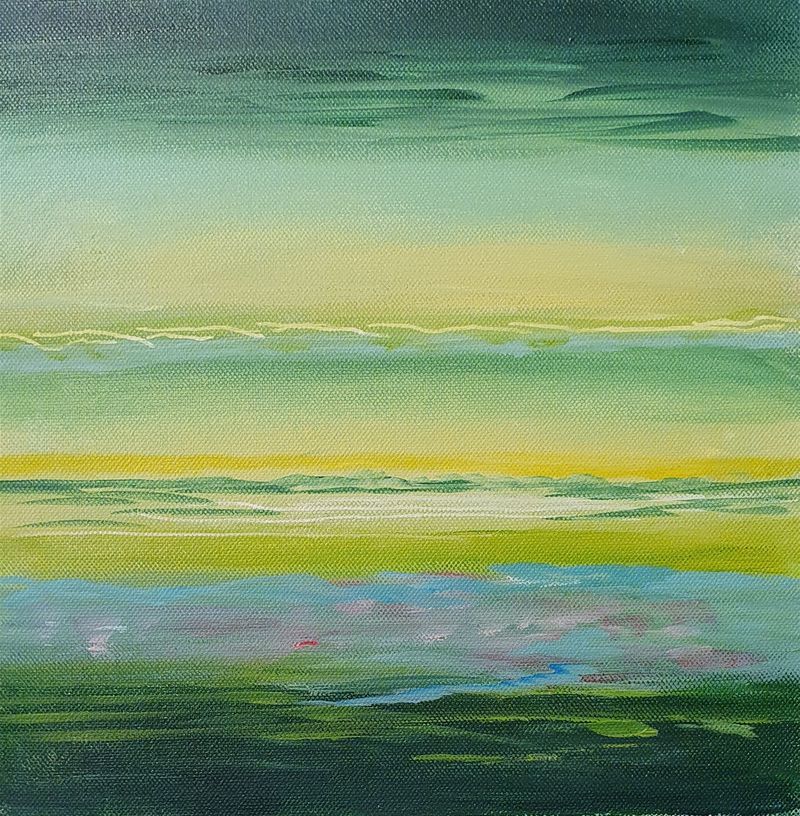 " The green view"
Akryl 30 30 cm på lerret.
Kr.900,-