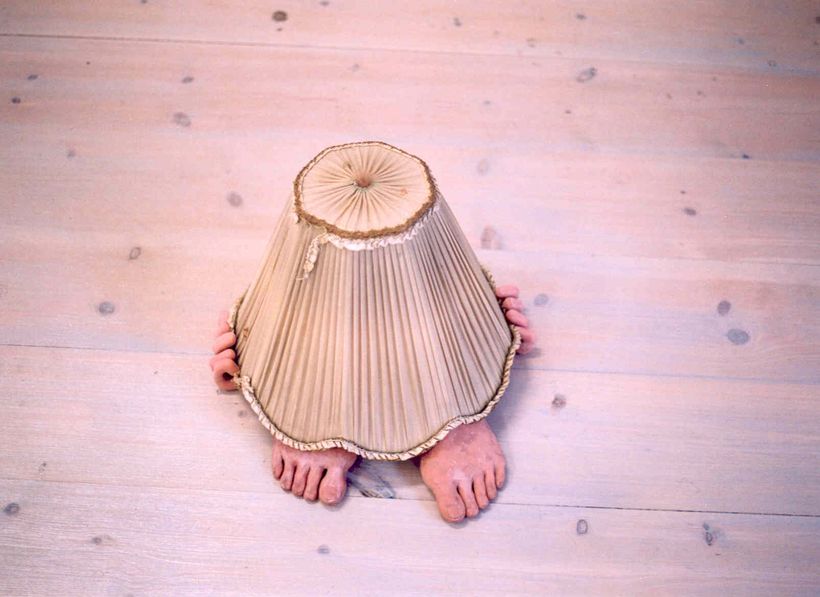 029. Förnekaren, blandteknik. 34x38cm.