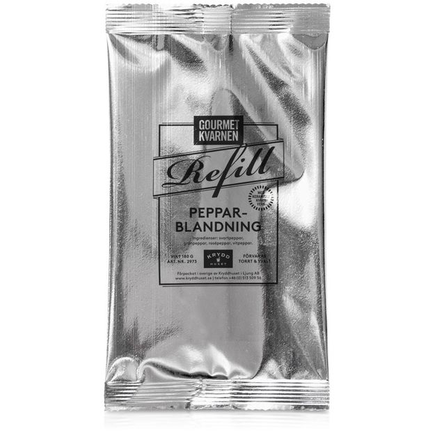  Gourmetkvarnen refill. Pepparblandning | 180g