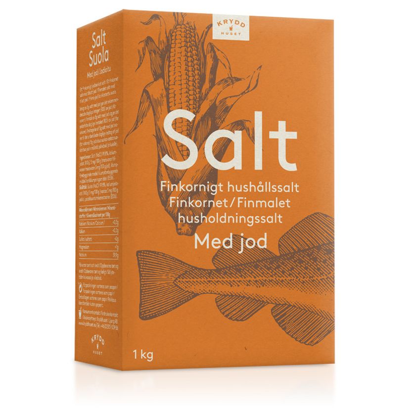 Hushållssalt med jod | 1000g