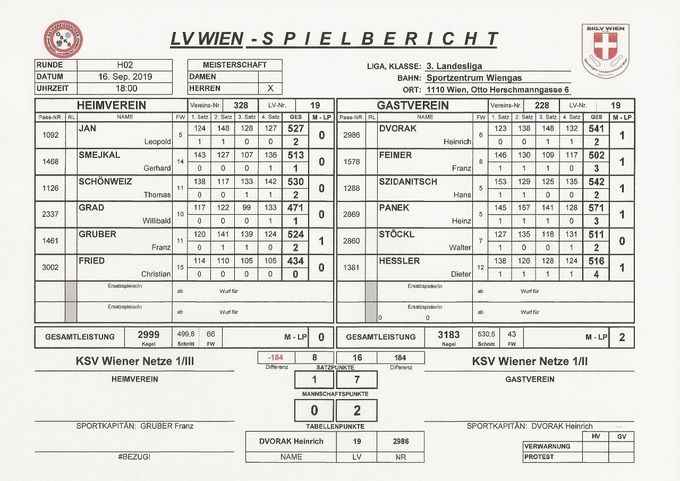 Bestleistung: PANEK Heinz 571 Kegel