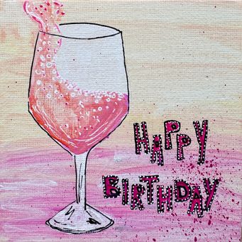 Glückwunschkarte "Happy Birtshday"