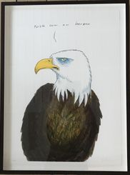 Anders Morgenthaler, Litografi, Frisk som en havørn 57x75cm