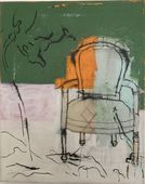 Marianne Christoffersen The Chair Orange, 50x40cm