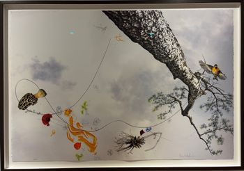 Benny Drösler, Litografi, The beginning of memory, 76x108cm