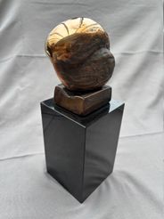 Jørgen Pedersen Bronze skulptur, Enten eller, H27cm