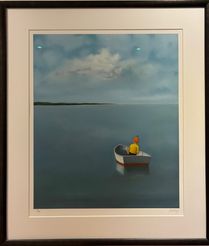 Ole Ahlberg, Giclée tryk,  Silent Sea, 82x72cm