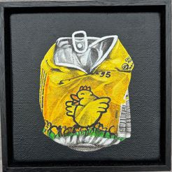 Poul Janus Ipsen, Maleri, Påskebryg, 17x17cm