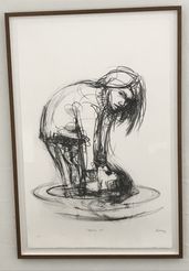 Jacob Rantzau Litografi Missing out, 68x100cm