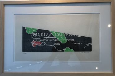 Knud Odde Træsnit, 25x54cm