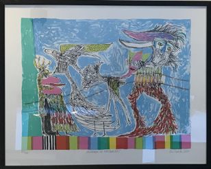 Lis Zwick Tegning Kejseren af Portugalien, 80x64cm
