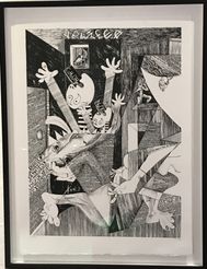 Mad Meg Litografi (G3), 56x74cm