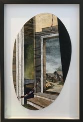 Maria Engholm Ovalt tryk Doubtful Goldmine, 33x49cm