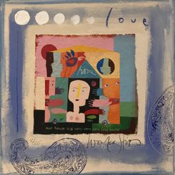 Wouter Strips Maleri Our house, 30x30cm