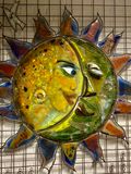 Sol og måne, glas, h=2m