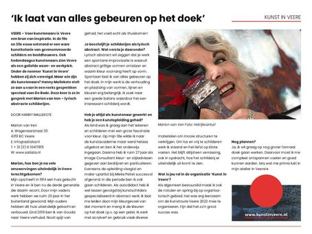 de Bode - interview met marion van Iren augustus 2023
