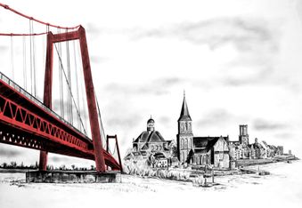 Emmerich am Rhein rote Brücke - 23.March