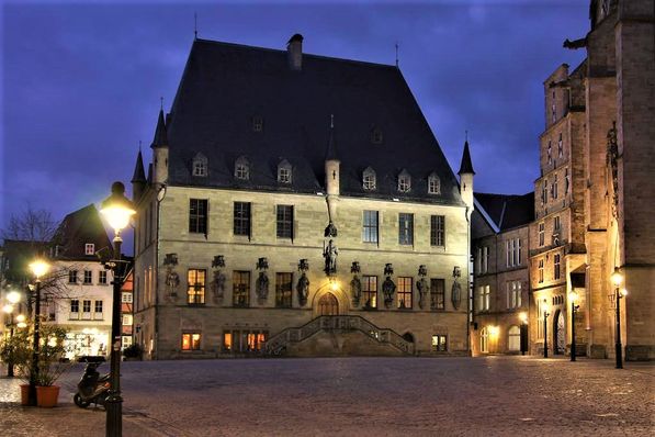 Rathaus mit Standesamt auf dem Marktplatz Osnabrück