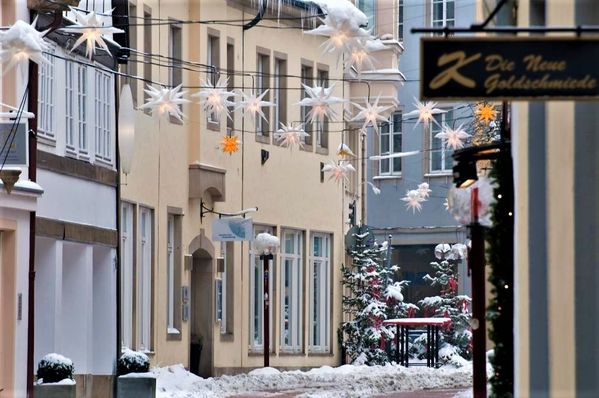 Heger Straße im winterlichen Osnabrück