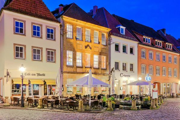 Osnabrücker Altstadtflair mit Cafe am Markt