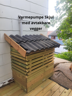 Varmepumpe skjul