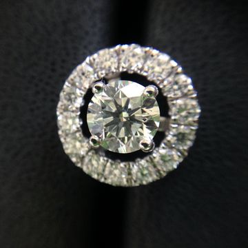 Diamond stud earring with Diamond jacket