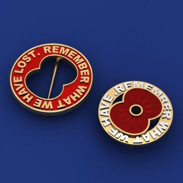 Remembrace day brooch set