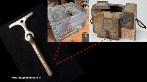 goupille de fermeture de caisse à munitions